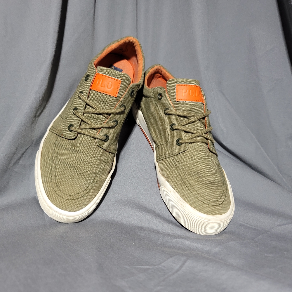 Polo by Ralph Lauren Men's Green Canvas Sneakers